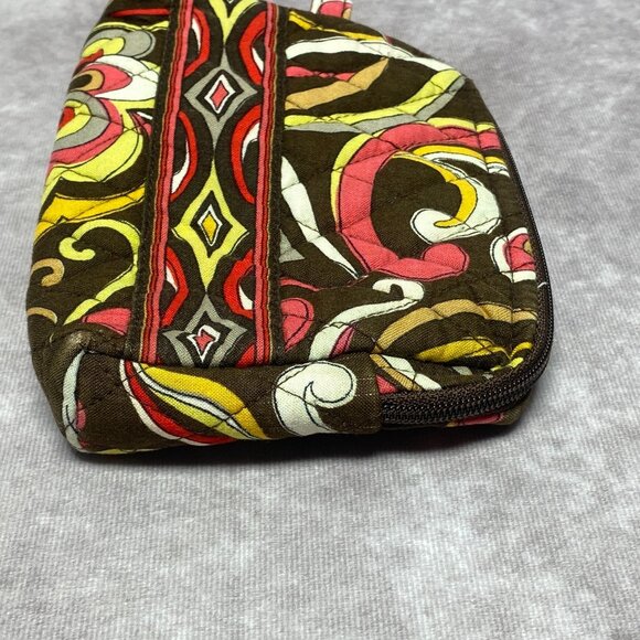 Vera Bradley Puccini Small Cosmetic/Makeup/Toiletry Lined Bag Zip Closure - Picture 3 of 9